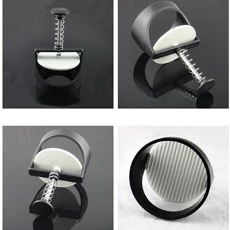 MOKILY 1 PC Ronde Vorm Hamburger Druk Roestvrij Staal Hamburger Vlees Rundvlees Grill Burger Druk Patty Maker Filter en Theepot