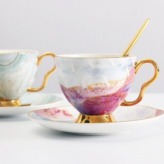 Mokken Koffie Cups Porselein Coffe Cup Bone China Coffeeware Thee Kopjes En Schotel Sets Bruiloft Decoratie Aankomst