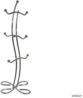 Mokkenrek chroom 6 haken