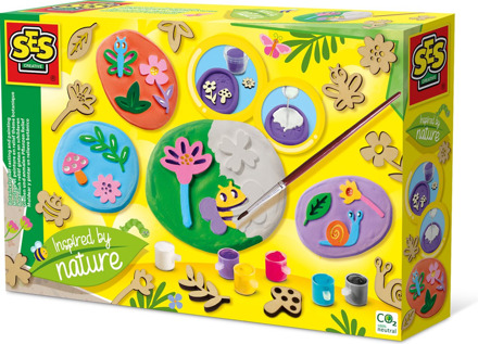 Mol. en reliëfschildering/botanisch thema - Creatieve hobby's - SES CREATIVE - Maakt de mooiste gipstegels.