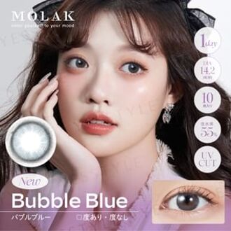 Molak 1 Day Color Lens Bubble Blue 10 pcs P-1.00 (10 pcs)
