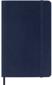 Moleskine 18 maanden agenda 2025-2026, 1 week per pagina met notitieblad, a6, softcover,
