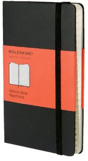 Moleskine Adresboek Moleskine pocket 90x140mm zwart