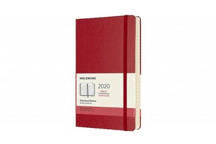 Moleskine Agenda - 12 Maanden - Dagelijks - Large (13x21cm)  - Rood - Harde Kaft