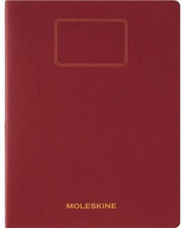 Moleskine cahier, hardcover, gelinieerd, xxl, rood