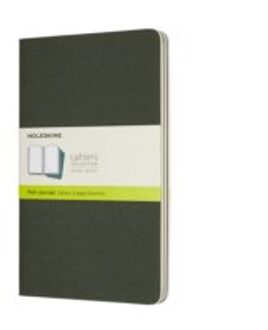 Moleskine Cahier Journal, Large, Plain, Myrtle Green (5 X 8.25)