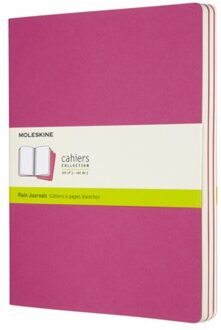 Moleskine cahier journal soft cover xl kinetic roze blanco à 3 stuks