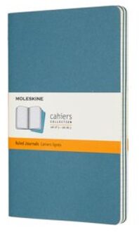 Moleskine Cahier Journals-Large-Gelineerd-Blauw