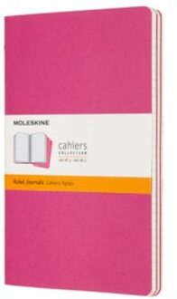 Moleskine Cahier Journals-Large-Gelineerd-Roze