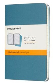 Moleskine Cahier Journals-Pocket-Gelineerd-Blauw