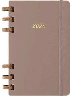 Moleskine life agenda 2026 spiraal, week- en maandindeling, a5, hardcover, amandel