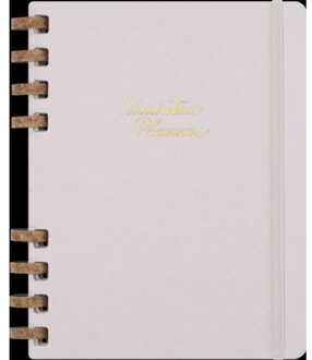 Moleskine life agenda ongedateerd, 1 week per 2 pagina's, xl, hardcover, crush grape