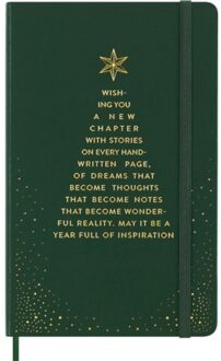 Moleskine limited edition holiday notitieboekje large groen gelinieerd