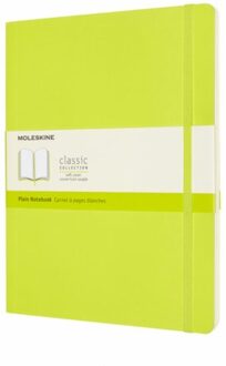 Moleskine notitieboek classic soft cover xl lemon groen blanco