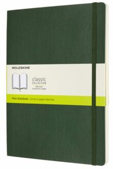 Moleskine notitieboek classic soft cover xl myrtle groen blanco