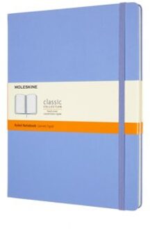 Moleskine notitieboek classic xl hydrangea blauw gelinieerd