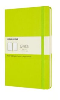 Moleskine Notitieboek Large (13x21 cm)  Blanco Harde Kaft Limoen Groen