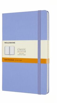 Moleskine Notitieboek Large (13x21 cm)  Gelinieerd Harde Kaft Hydrangea Blauw