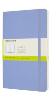 Moleskine Notitieboek Moleskine large 130x210mm blanco soft cover hydrangea blue