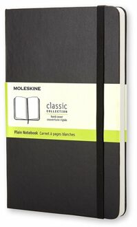 Moleskine Notitieboek Moleskine large 130x210mm blanco zwart