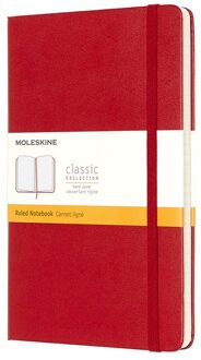 Moleskine Notitieboek Moleskine large 130x210mm lijn rood