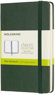 Moleskine Notitieboek-Pocket-Blanco-Groen-Harde Kaft