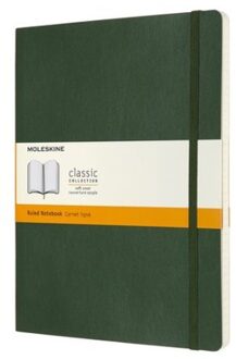 Moleskine Notitieboek-Xl-Gelineerd-Groen-Zachte Kaft