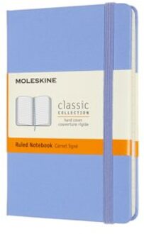 Moleskine notitieboekje classic pocket hydrangea blauw gelinieerd