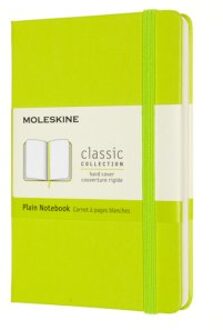 Moleskine notitieboekje classic pocket lemon groen blanco