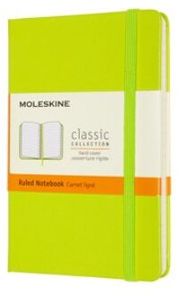 Moleskine notitieboekje classic pocket lemon groen gelinieerd