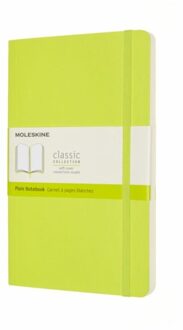 Moleskine notitieboekje classic soft cover large lemon groen blanco
