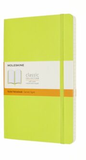 Moleskine notitieboekje classic soft cover large lemon groen gelinieerd
