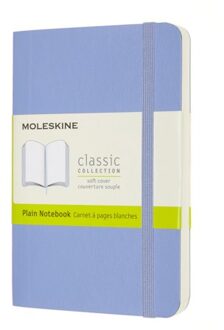 Moleskine notitieboekje classic soft cover pocket hydrangea blauw blanco