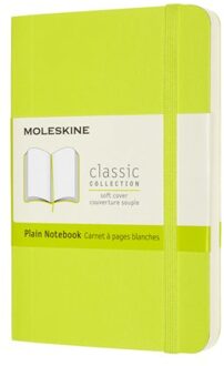 Moleskine notitieboekje classic soft cover pocket lemon groen blanco