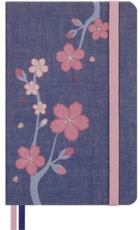 Moleskine notitieboekje sakura pocket, gelinieerd, blauw