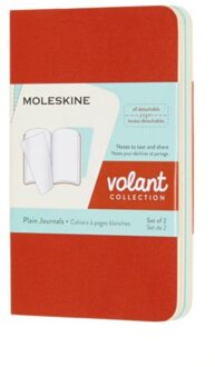 Moleskine notitieboekje volant large koraal / blauw blanco