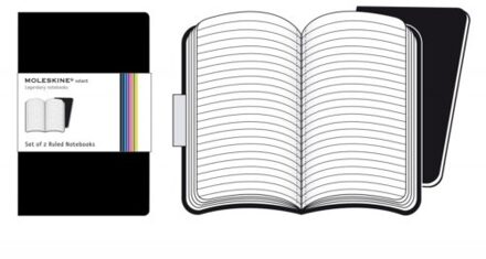 Moleskine notitieboekje volant pocket zwart blanco