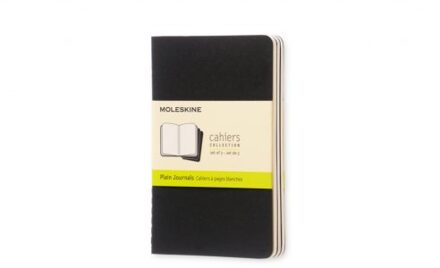 Moleskine Schrift Moleskine 90x140mm 120blz blanco pocket zwart