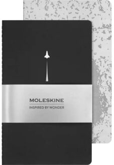 Moleskine set van 2 cahiers nasa large, blanco