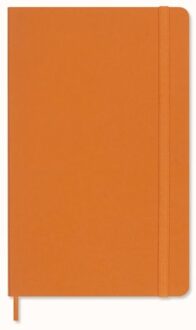 Moleskine vegea notitieboekje large softcover oranje gelinieerd (cadeaubox)