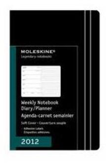 Moleskine weekagenda 2012 large softcover zwart
