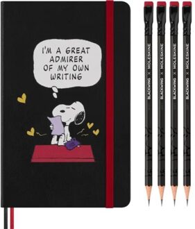 Moleskine x peanuts limited edition giftbox met notitieboek a5 en 4 potloden