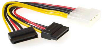 Molex 4-pin naar 2x SATA Splitter M/F