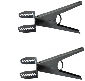 Mollenklem - 2x - gegalvaniseerd - woelmuizen klem - ongediertevallen - mollenval
