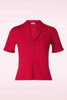 Molly top in rood Blauw