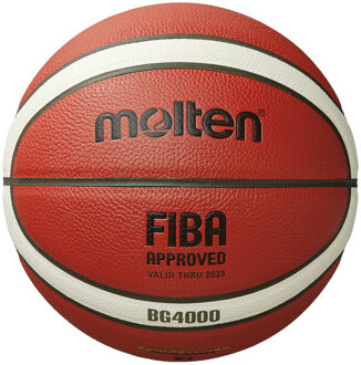 Molten Basketbal Bg4000 Leer Oranje Maat 7