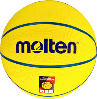 Molten Basketbal SB4-DBB Peanuts maat 4 Geel / rood / blauw
