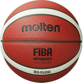 Molten basketbal wedstrijd BG4500 leer rood maat 6