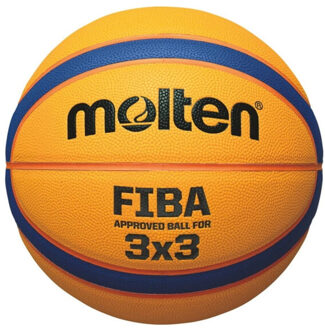 Molten BasketbalKinderen en volwassenen - geel/blauw/zwart