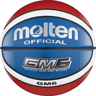 Molten Basketball ball MOLTEN BGMX6-C for TOP training, synth. leather, red/blue